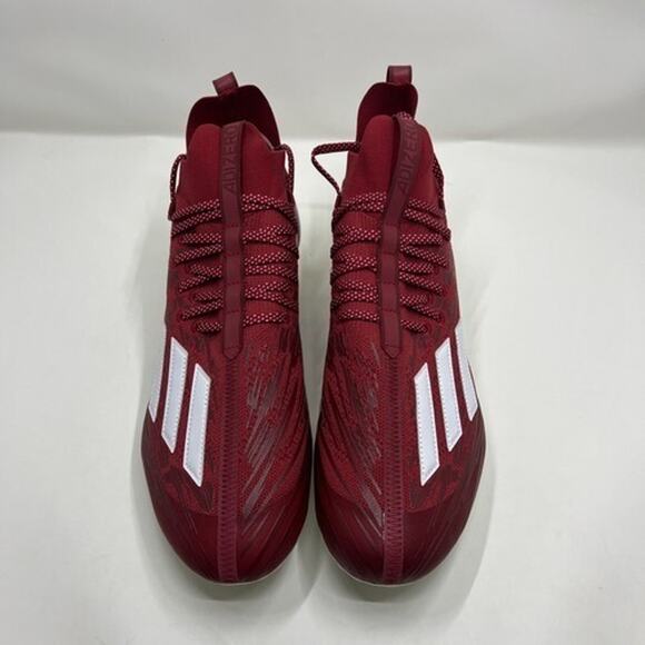 Adidas ADIZERO Mens Size 13 PRIMEKNIT Low Top Football Cleats Power Red HP8745 - Picture 2 of 5
